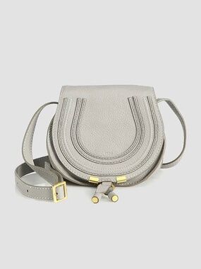 Chloé Small Marcie Leather Saddle Bag